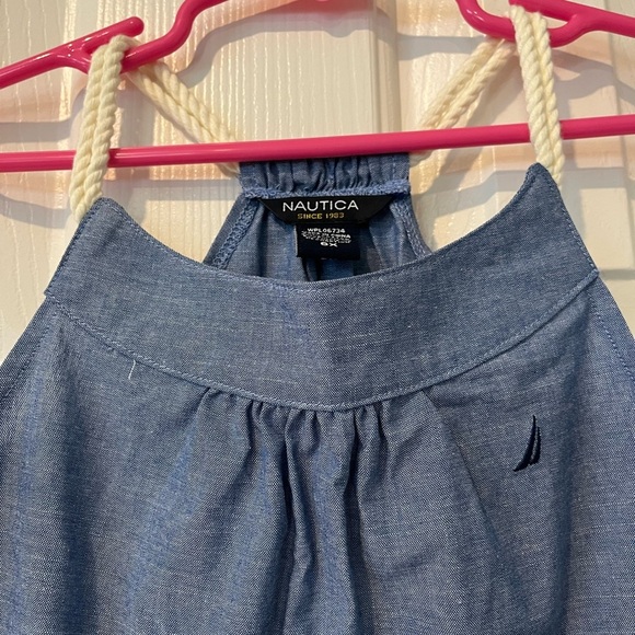 Girls Nautica chambray size 6x dress, NWT - Picture 3 of 8